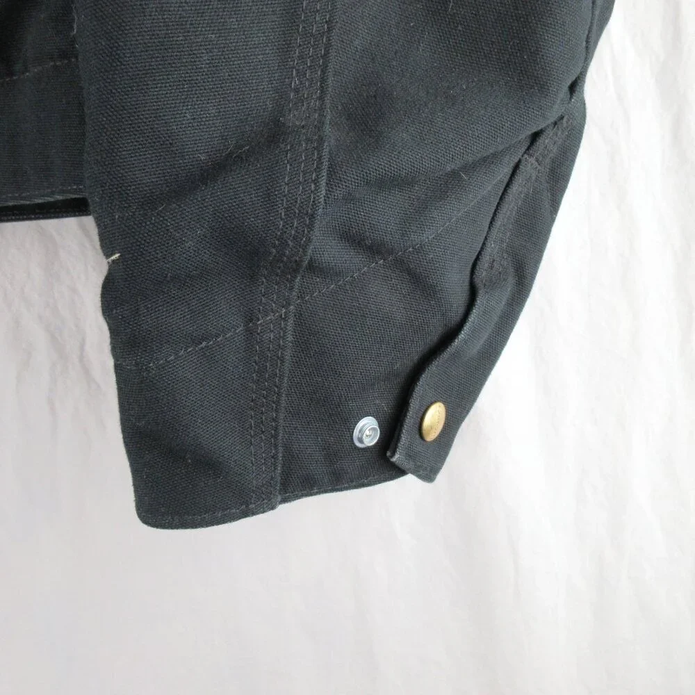 Carhartt VTG Blanket-Lined Firm Duck Detroit Jackets Medium Size 40R J01 Black